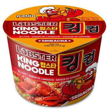 Paldo King Cup Noodle Sriracha Lobster 110g (Korea)