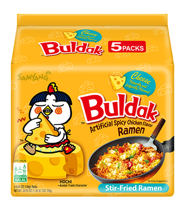 Buldak Spicy Cheese Ramen 5pck (Korea)