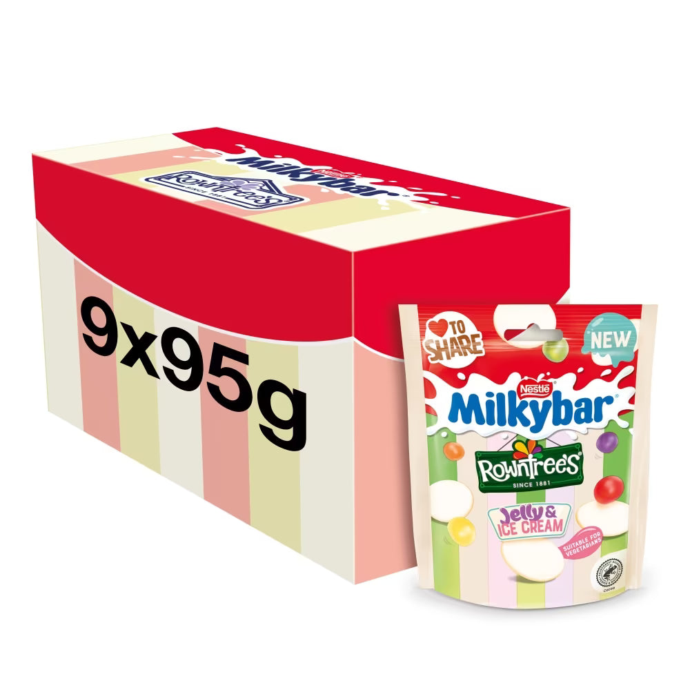 Milkybar Rowntree's Jelly & Ice Cream Buttons 95g (UK)