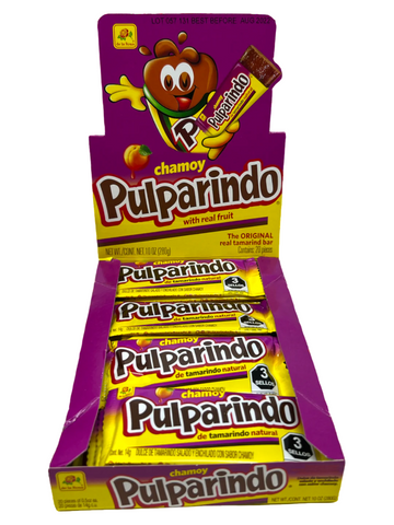 De La Rosa Pulparindo Tamarind Pulp Candy Chamoy 20pck x 14g Mexico