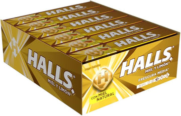 Halls Honey and Lemon 12pck x 25g Mexico