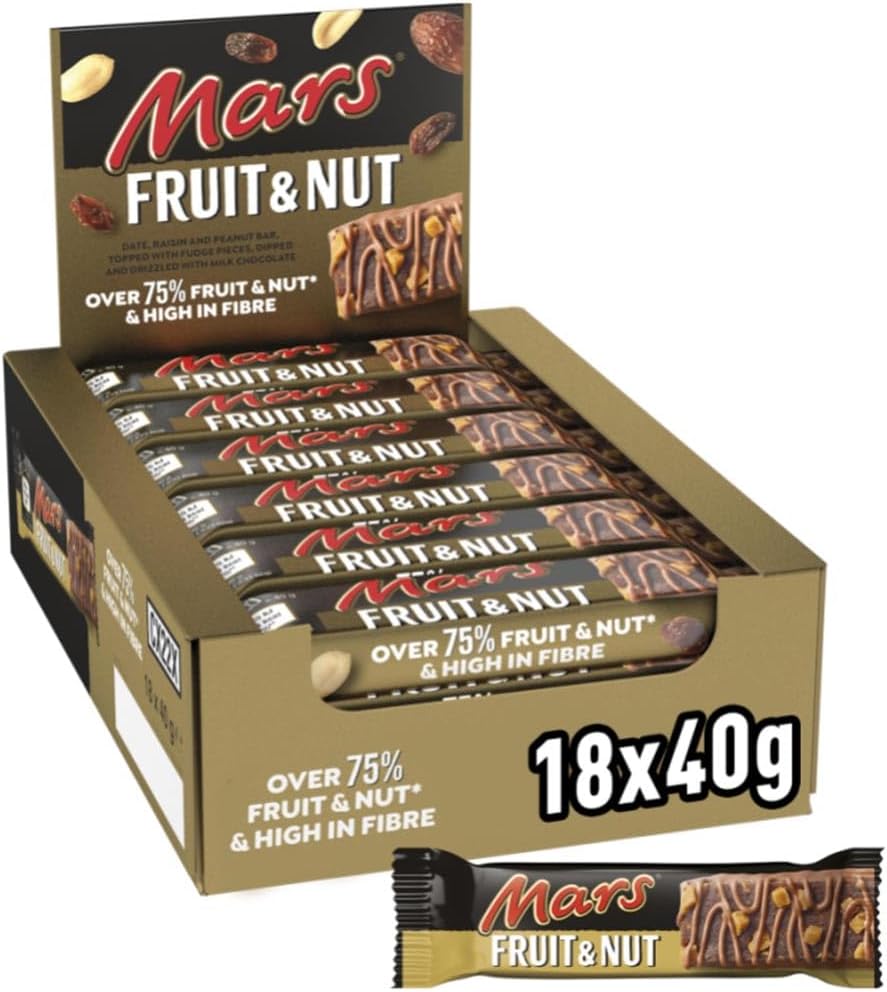 Mars Fruit & Nut Chocolate Snack Bars 18 x 40g (UK)