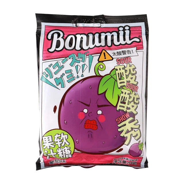 Bonumii Sour Show Juice Gummy – Grape Flavor 88g (China)