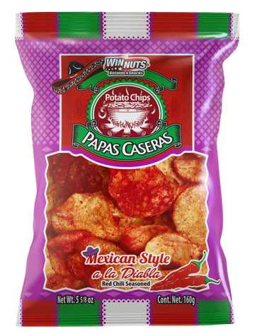 Papas Caseras Red Chilli Chips Mexico