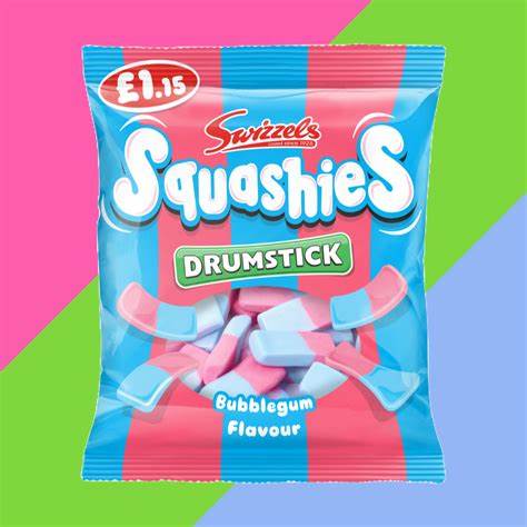 Swizzels Drumstick Squashies Bubblegum 120g (UK)