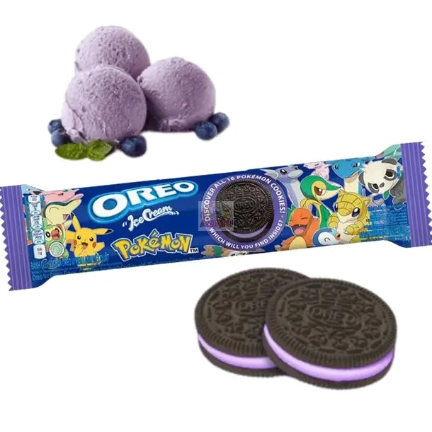 Oreo Pokemon Ice Cream Blueberry Sandwich Cookies