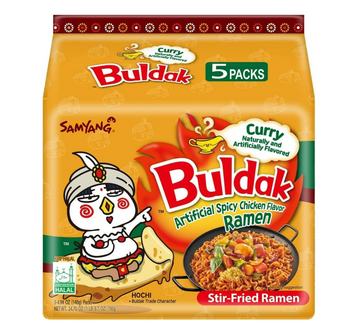 Buldak Spicy Chicken Ramen Curry Flavor 5pck (Korea)