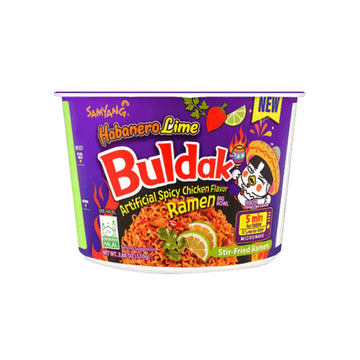 Buldak Spicy Chicken Flavor Habanero Lime Bowl 6pck (Korea)