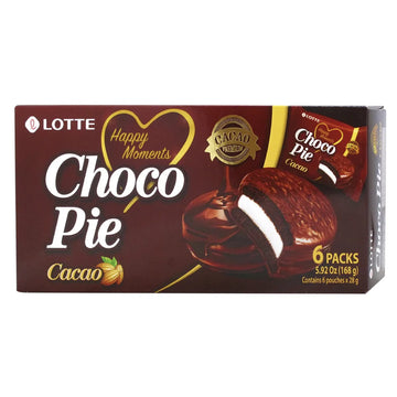 Lotte Choco Pie Cacao (6 Pack Box) (Korea)
