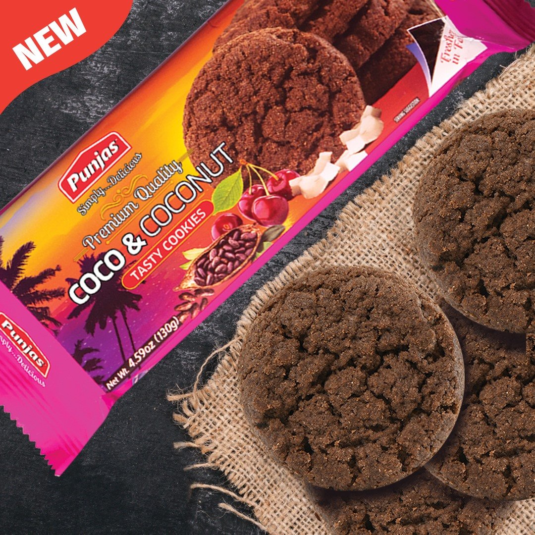 Punjas Coco & Coconut Cookies 130g (Fiji)
