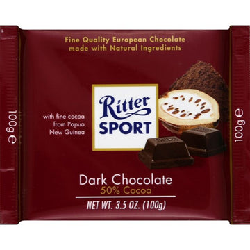 Ritter Sport Dark Chocolate 50% Cocoa (German)