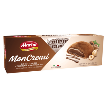Marini Moncremi Hazelnut Cream Filled Biscuits 150g (Italy)