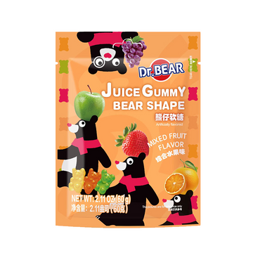 XFJ Dr. Bear Mixed Fruit Juicy Gummy 10pck (China)
