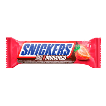 Snickers Morango Chocolate Bar 20pck x 42g Limited Edition