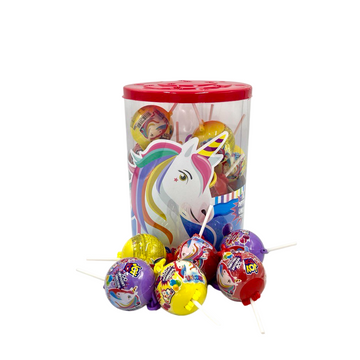 Joy Toy Ball Head Unicorn Lollypop with Surprise Toys 24pck x 11g Türkiye
