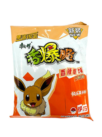 Pokemon Noodle Cracker Spicy Crab 10pck (China)