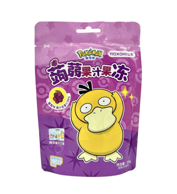 Pokemon Konjac Juice Jelly Grape Gummy 120g (China)
