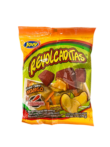 Jovy Revolcaditas Mango flavor Chili Covered Candy 170g Mexico