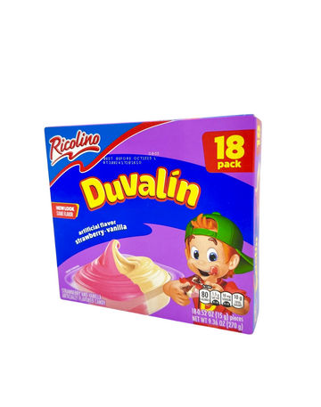 Ricolino Duvalin Strawberry & Vanilla 18pck x 15g (Mexico)
