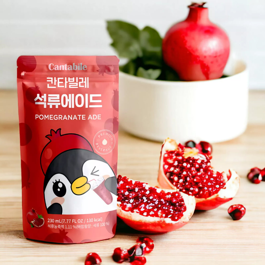 Cantabile Pomegranate Ade Pouch Drink pack of 10x230ml (Korea)