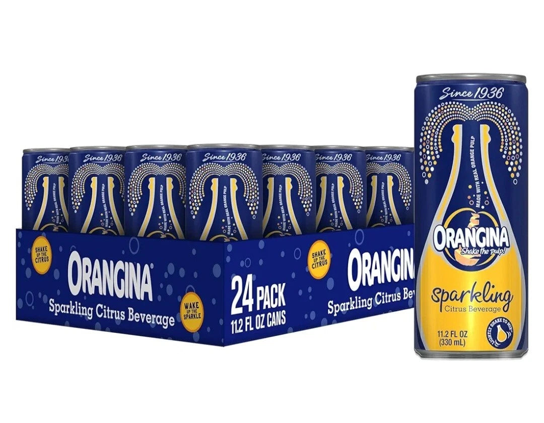 Orangina Carbonated Orange Slim Can NEW 330ml (Europe)