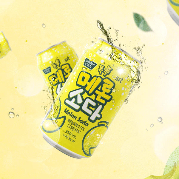 SFC Melon Flavored Soda Drink 350ml (Korea)