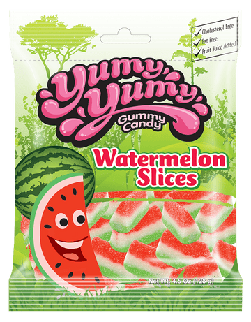 Yumy Yumy Gummy Candy Sweet Watermelon Slices 12pck Türkiye