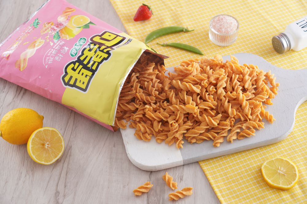 L.H. Koloko Lemon Pink Pea Crackers 48g (Taiwan)