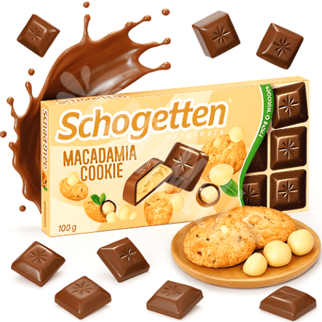 Schogetten Macadamia Cookie Winter Edition 15x100g (Germany)
