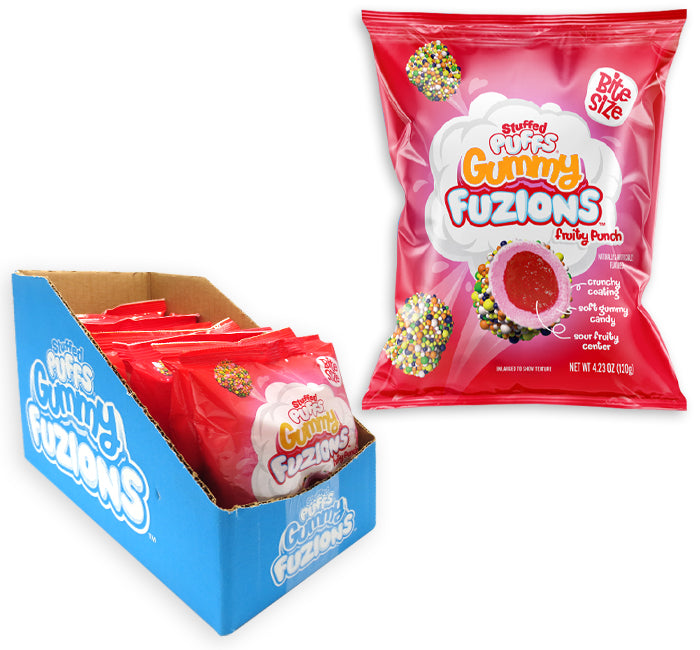 Stuffed Puffs Fuzions Gummy Fruity Punch 120g