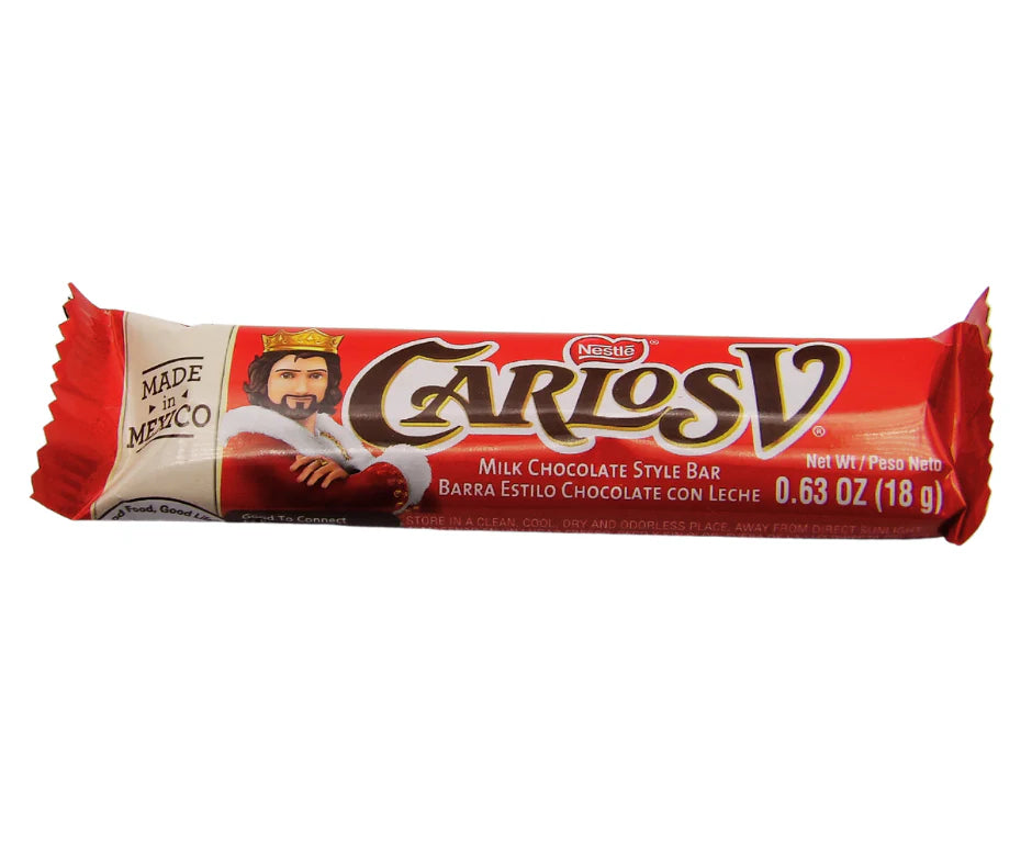 Nestle Carlos V Milk Chocolate Bar 32pck x 18g Mexico