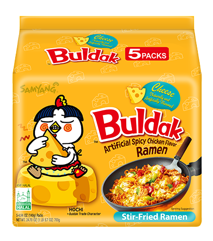 Buldak Spicy Cheese Ramen 5pck (Korea)