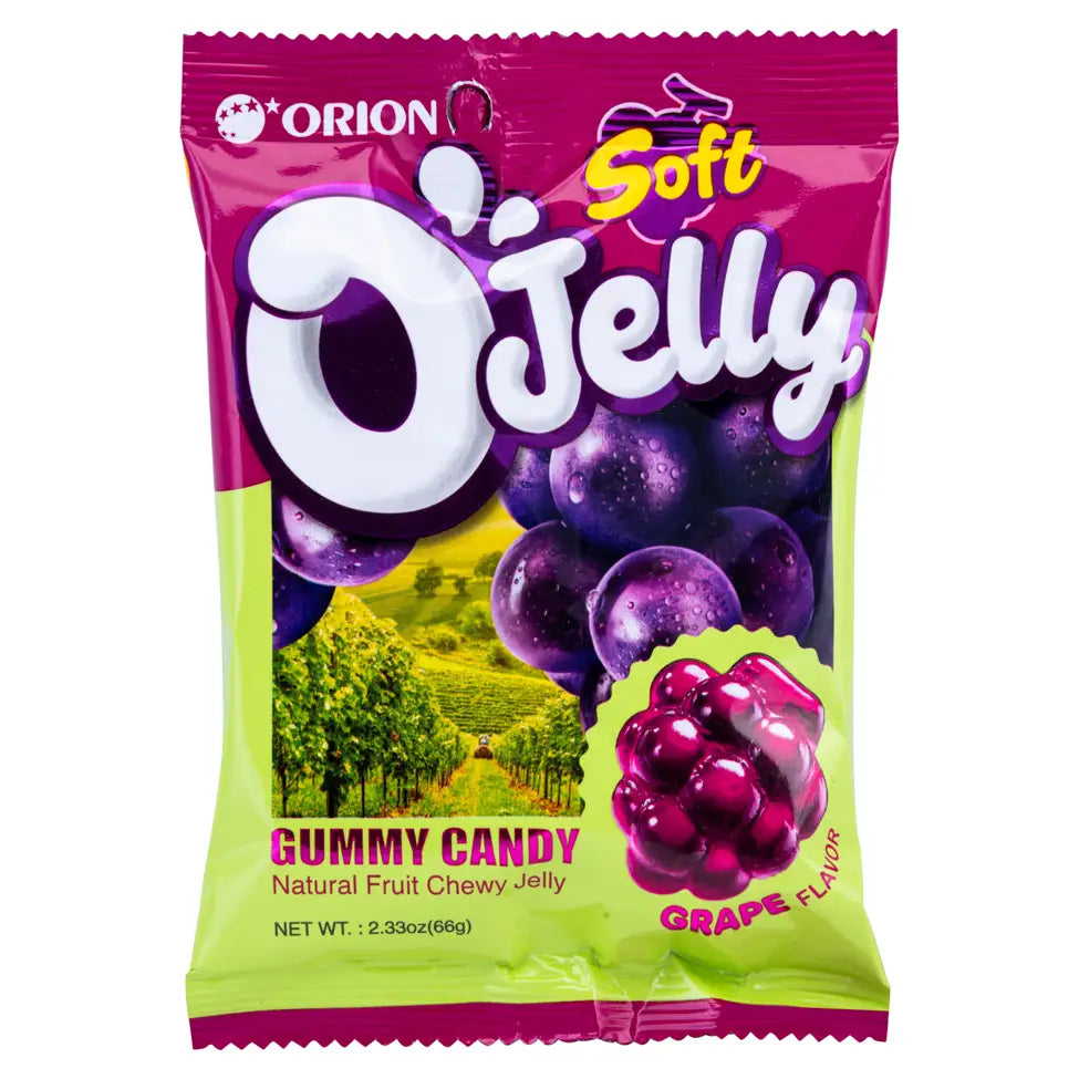 Orion O'Jelly Soft Gummy Candy Green Grape (Korea)
