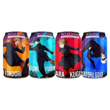 Ocean Bomb - Jujutsu Kaisen White Peach Soda 330ml (Taiwan)