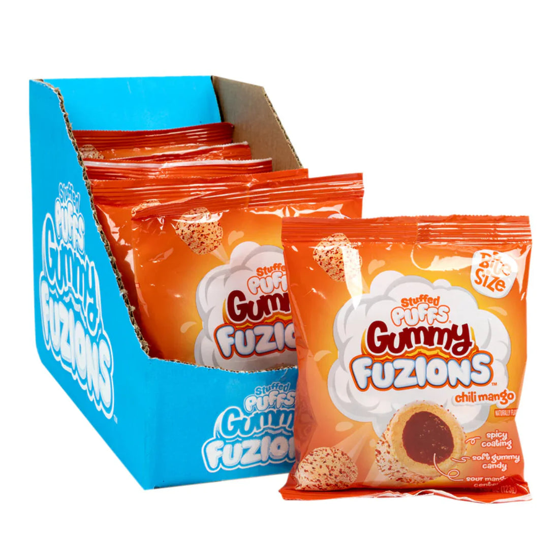 Stuffed Puffs Fuzions Gummy Chili Mango 123g