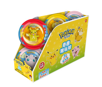 Meijiale-Pokemon Play Ball Candy with Doll 6pck