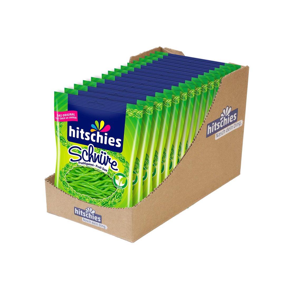 Hitschies Schnure Green Apple Strings 125g (Germany)