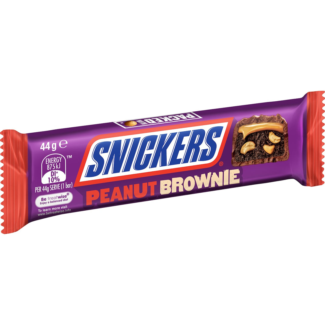 Snickers Peanut Brownie Chocolate Bar Box of 15 x 44g