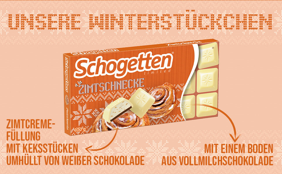 Schogetten Cinnamon Roll Winter Edition 15x100g (Germany)
