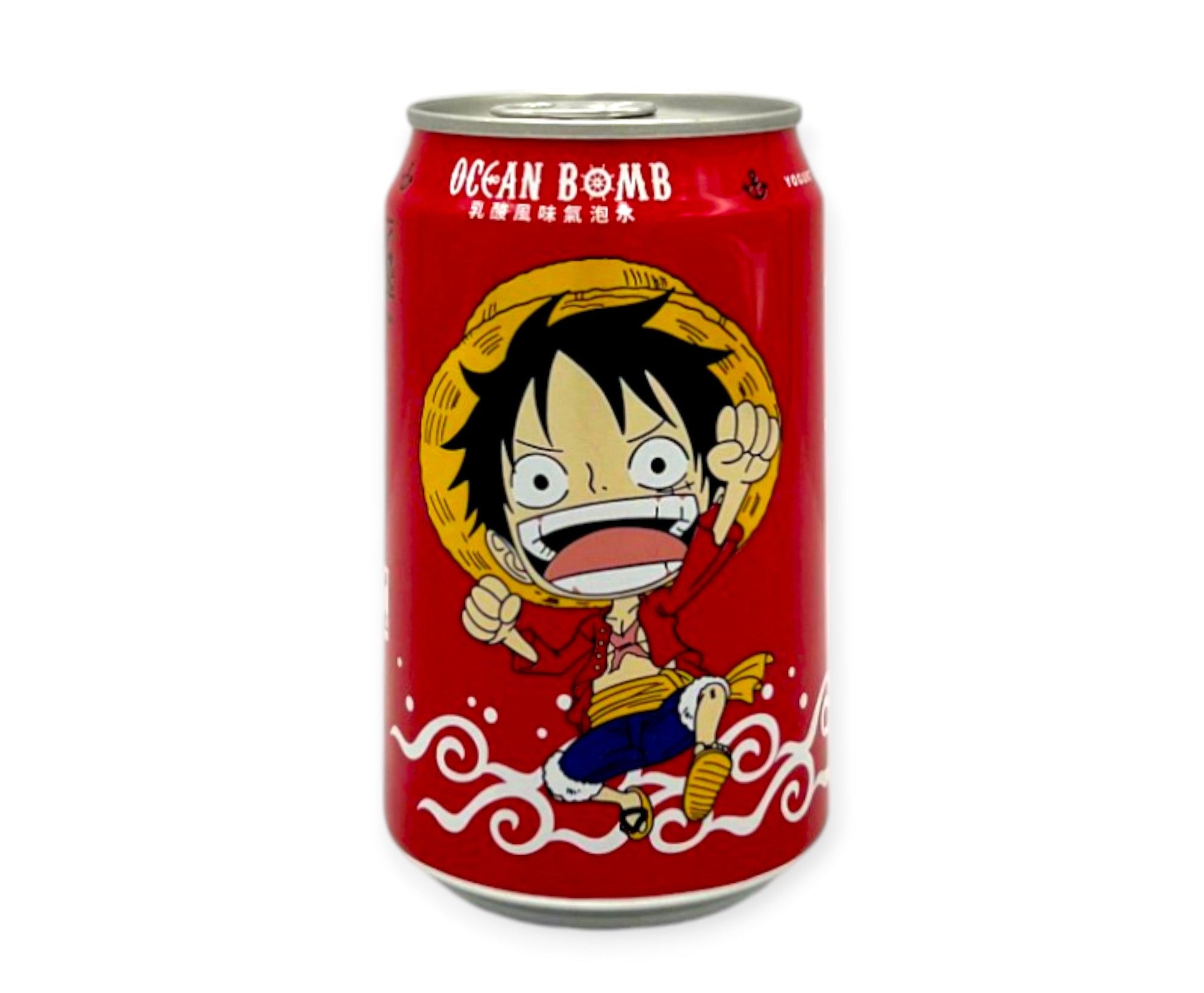 Ocean Bomb One Piece Luffy Yogurt Flavor Soda 330ml (Taiwan)
