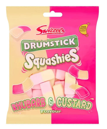 Swizzels Drumstick Squashies Rhubarb & Custard 140g (UK)