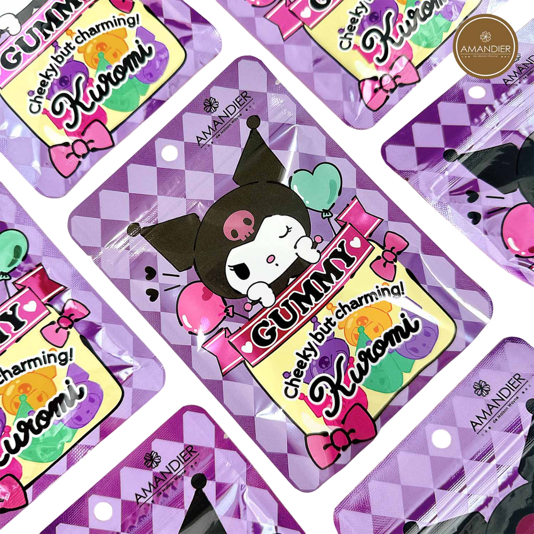 Kuromi Shaped gummies - Berry Mix Flavor 28g (Taiwan)