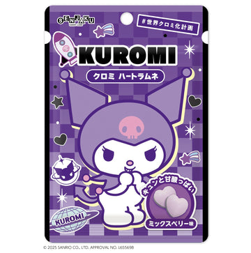 Senjaku Kuromi Heart Shaped Soda Candy 32g (Japan)