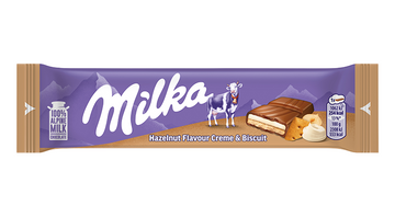 Milka Hazelnut Crème & Biscuit Bar 46g (Germany)