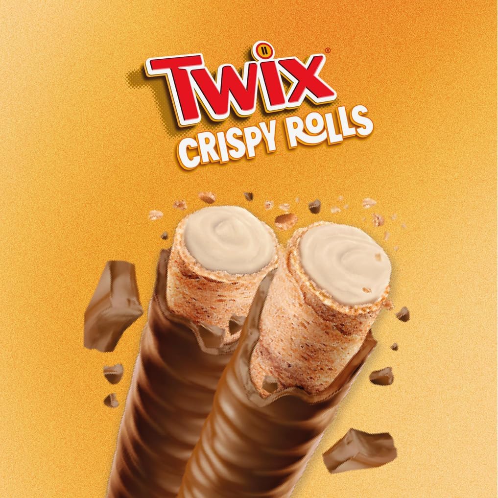 Twix Caramel Crispy Rolls 24 x 22.5g (UK)