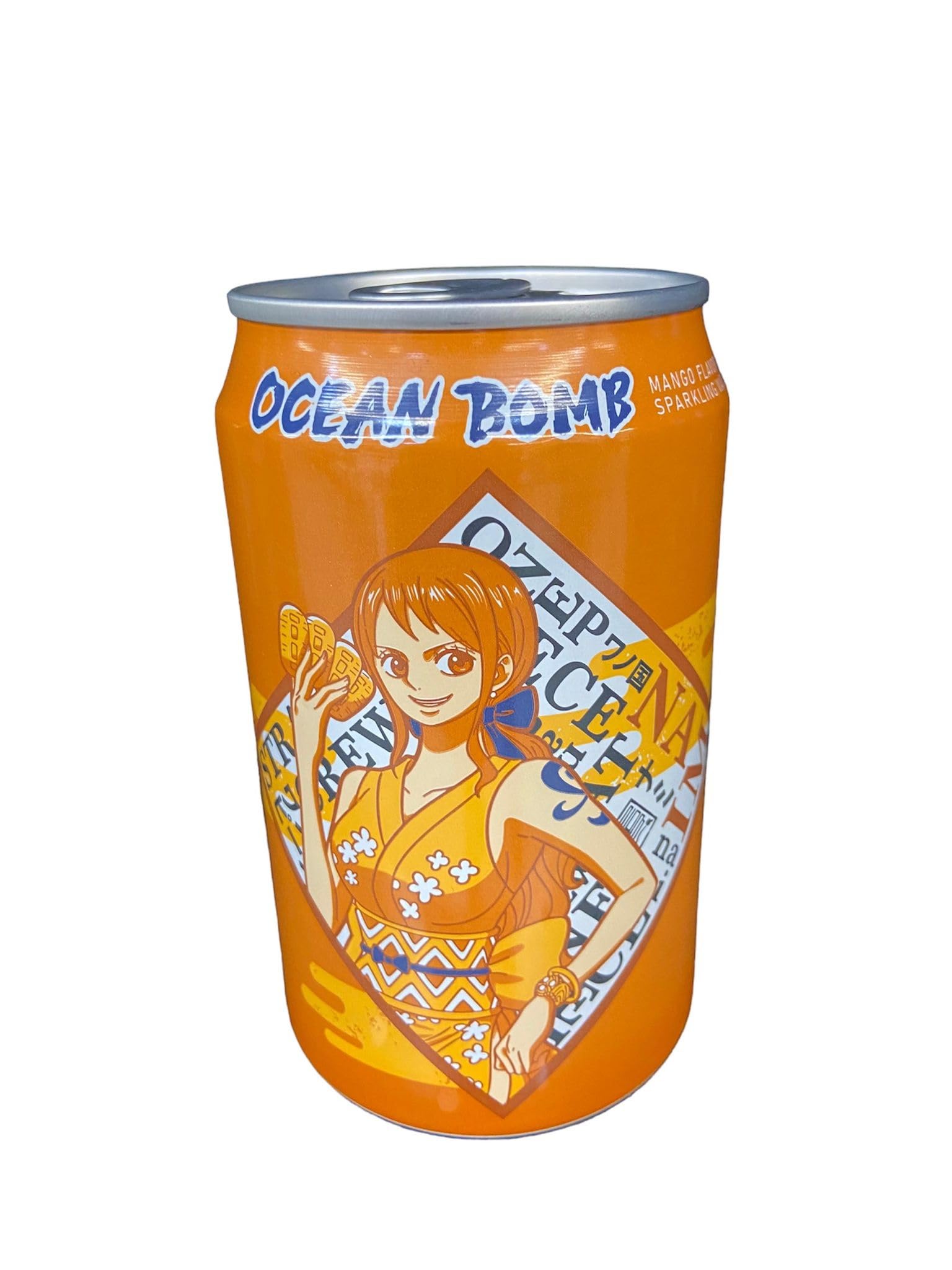 Ocean Bomb One Piece Nami Mango Flavor Soda 330ml (Taiwan)
