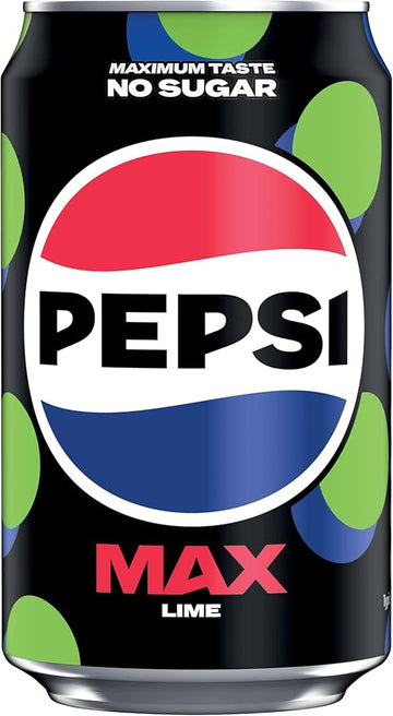 Pepsi Max Lime No Sugar 330ml (European)