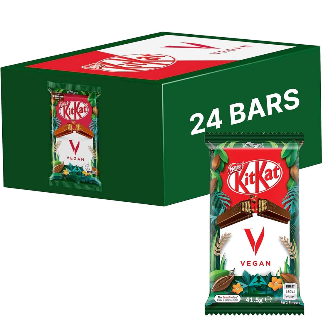 KitKat 4 Finger Vegan Chocolate Bar 24pck x 41.5g (Ireland)
