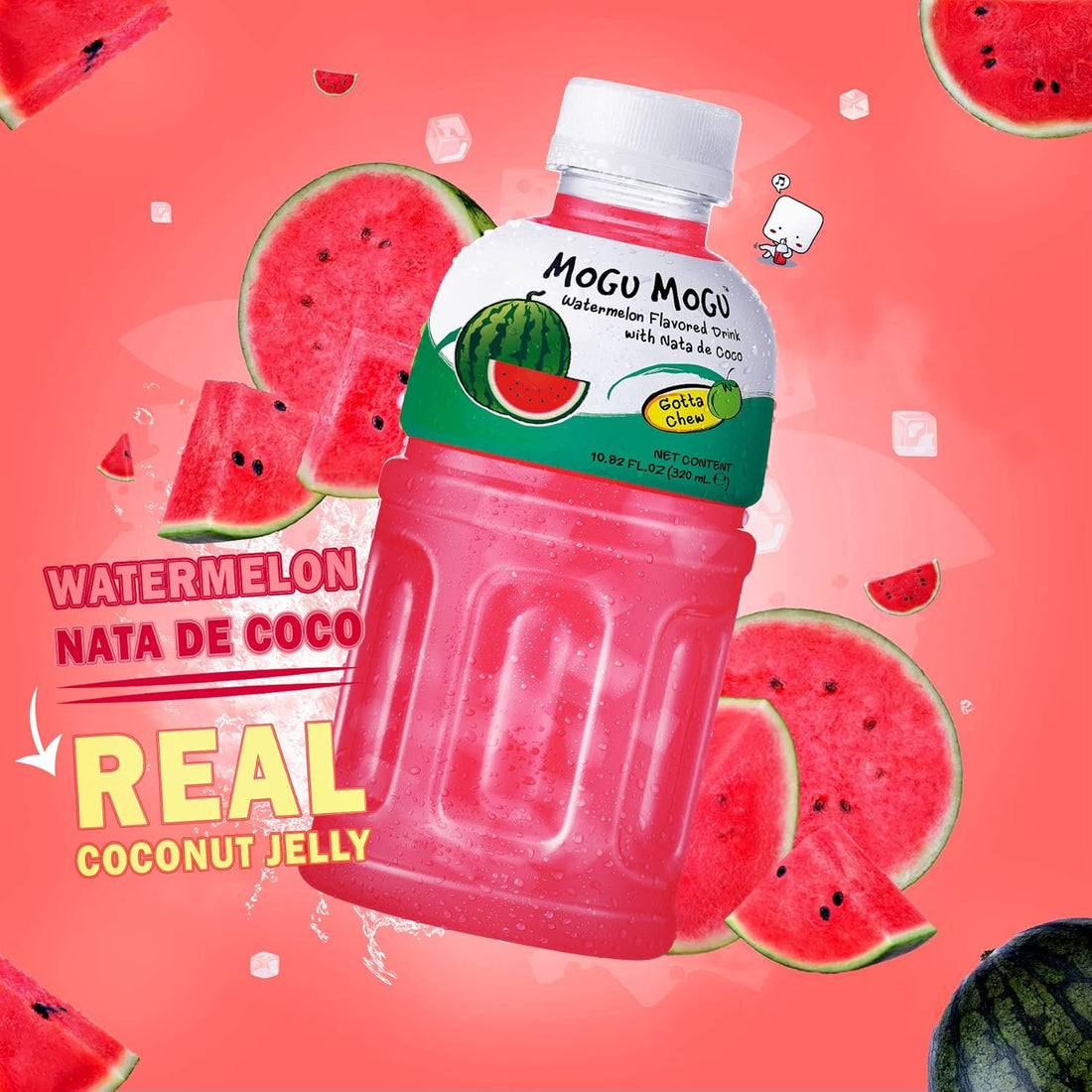 Mogu Watermelon Nata de Coco 320ml (6 pack)