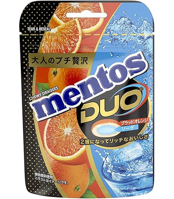 Mentos Duo Blood Orange Soft Candy 45g (Japan)